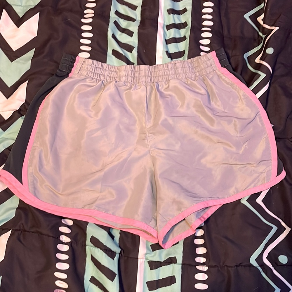 Grey athletic shorts